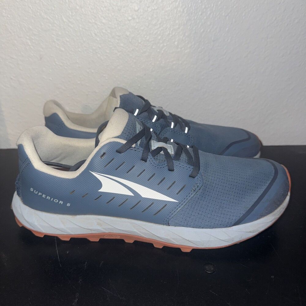 Altra Superior 5 Trail Running Shoes Men’s Size 10 Mineral Blue AL0A546Z419